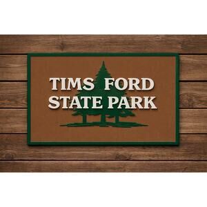 TIMS FORD State Park Entrance Sign Tennessee Hike Trail Camp Outdoors TN